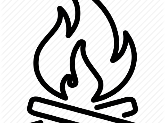 Drawn Campfire Cool - Campfire Drawings (640x480)