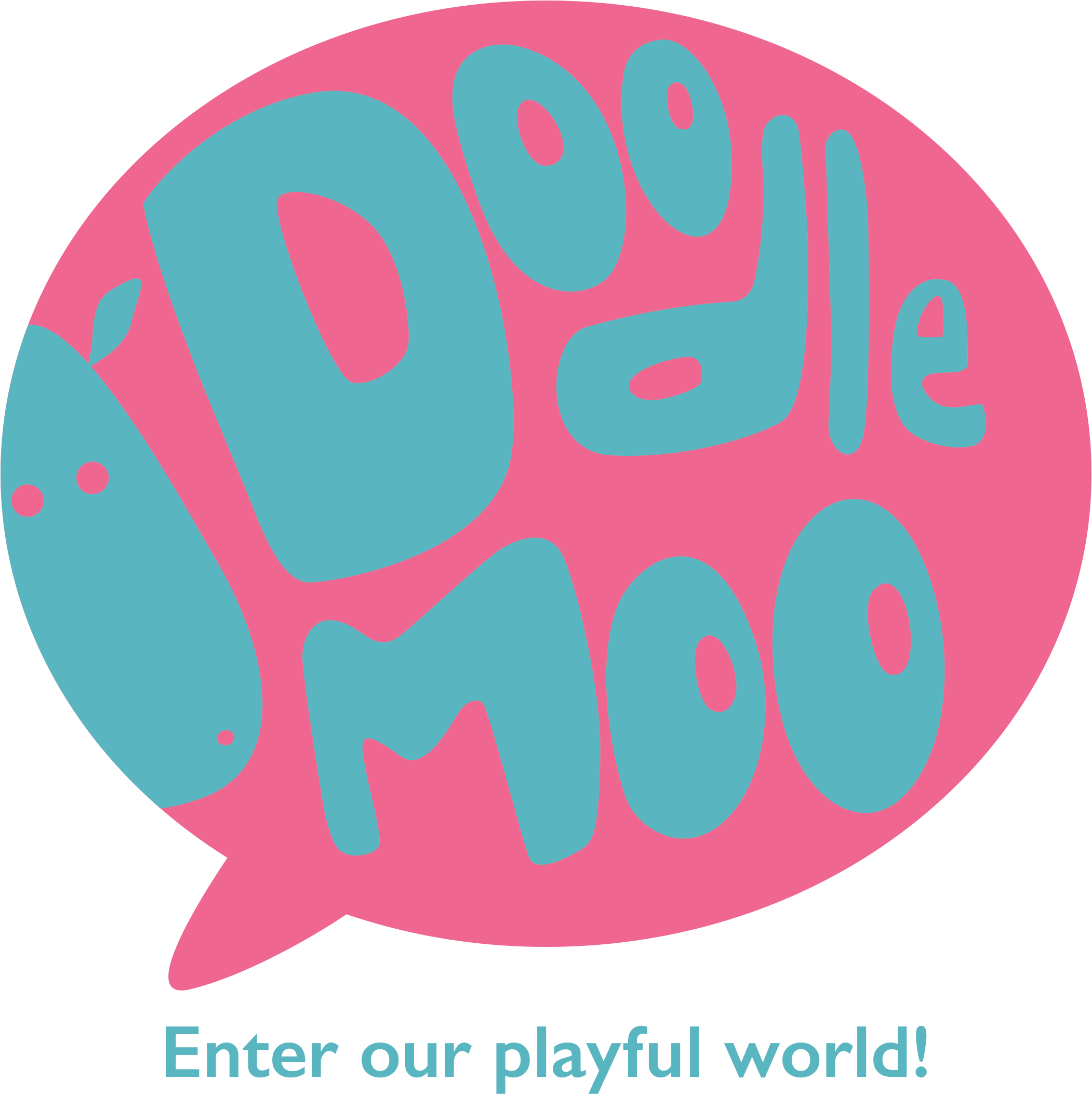 Logo Dark Logo - Doodle Moo (2262x2263)