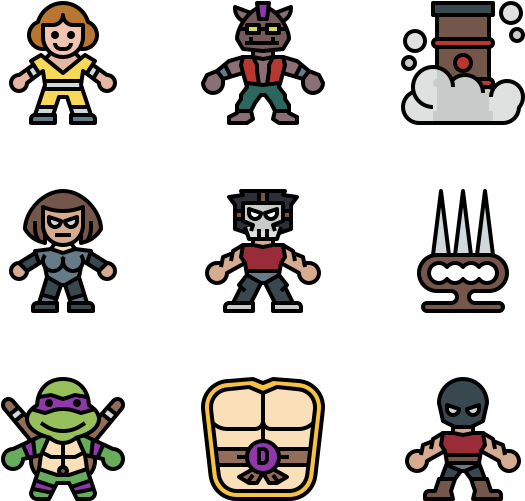 Ninja Turtles - Cartoon (600x564)