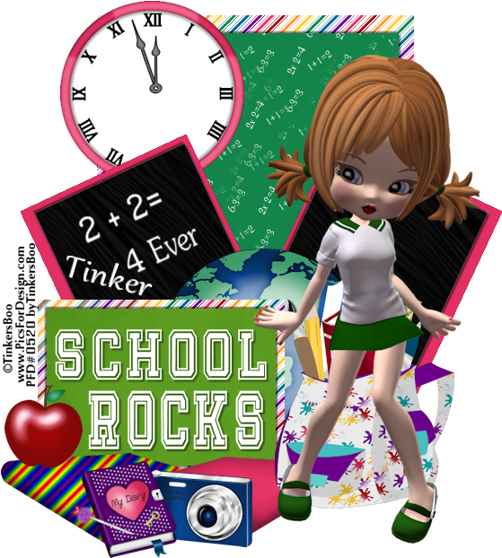 School Rocks Tutorial - Cartoon (600x686)