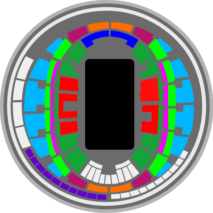 Mapa Movistar Arena Monster Jam - Circle (687x688)