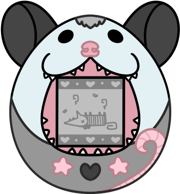 Opossum Tamagotchi - Cartoon (432x432)