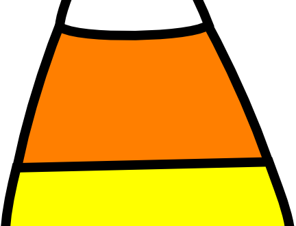 Halloween Clip Art Candy Corn (432x330)