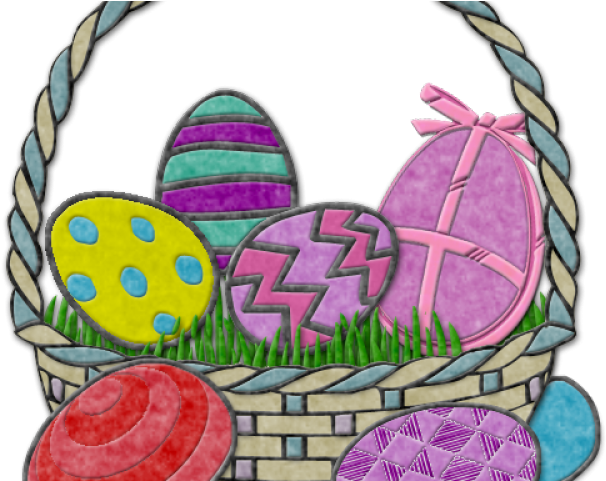 Picnic Basket Clipart Printable - Egg Decorating (640x480)