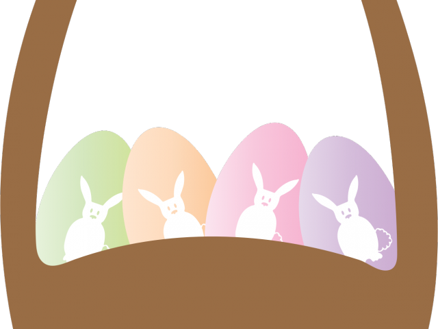 Brown Clipart Easter Basket - Cartoon (640x480)