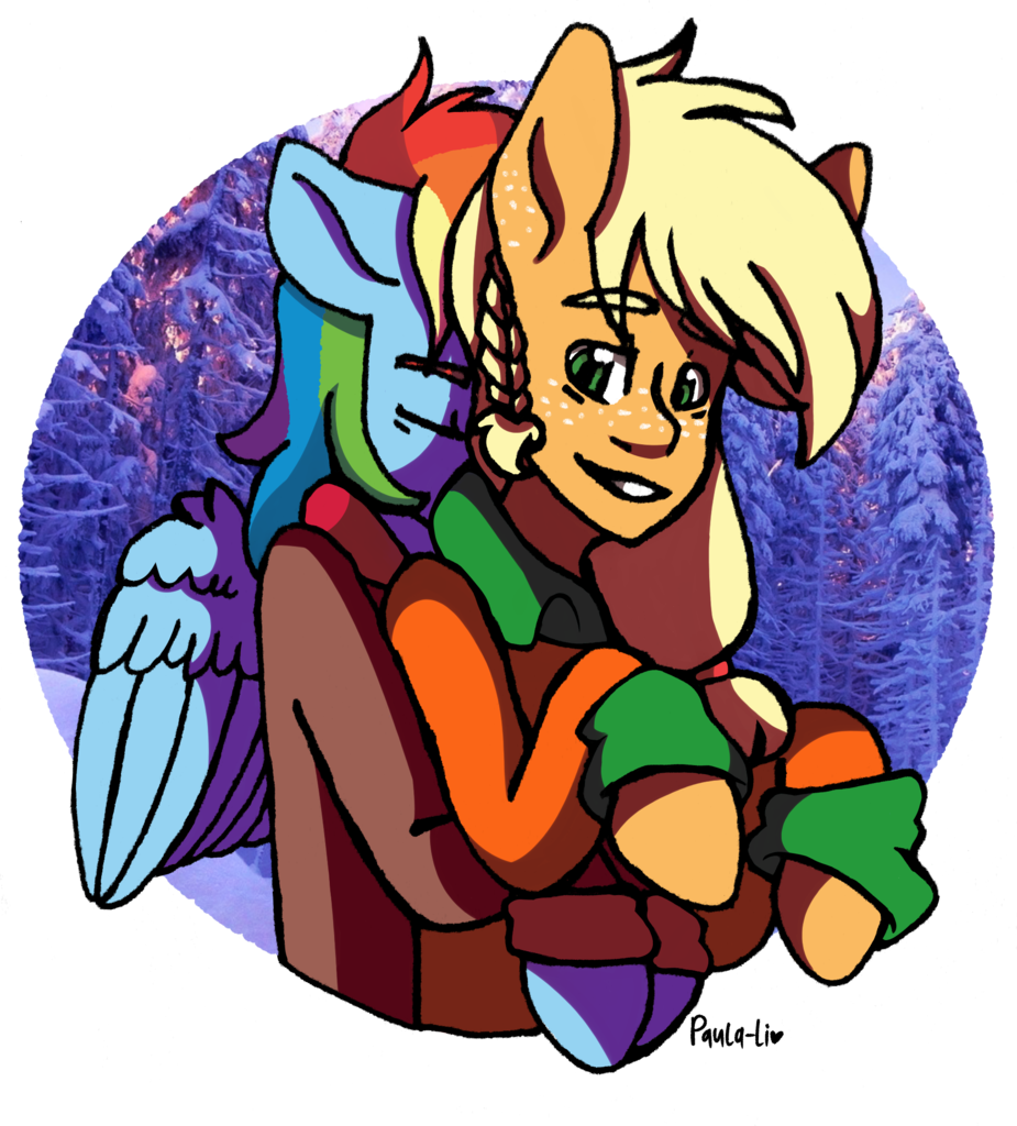 Appledash, Applejack, Artist - Cartoon (925x1024)