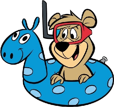 Yogi Bear At The Beach (400x400)