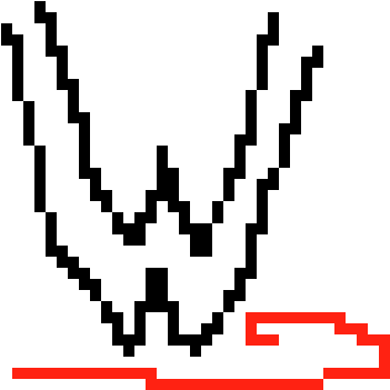 Wwe Logo - Pixel Art (440x440)