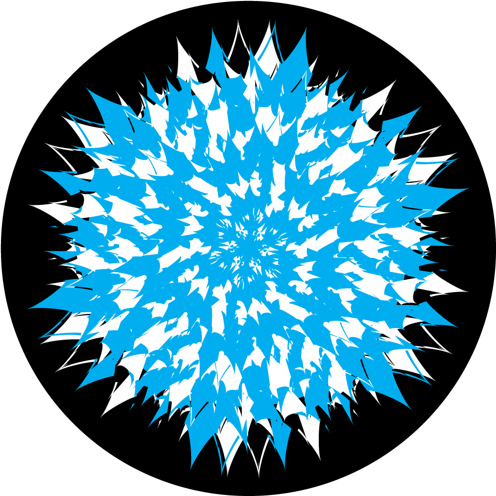 Apollo Design C2-1202 Ice Spike Glass Pattern - Circle (1200x1200)