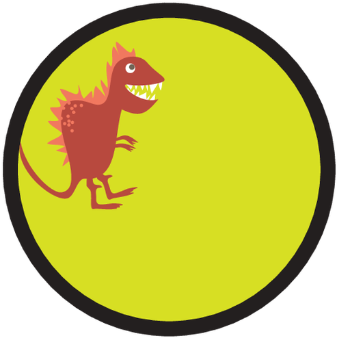 T-rex - Cartoon (497x500)