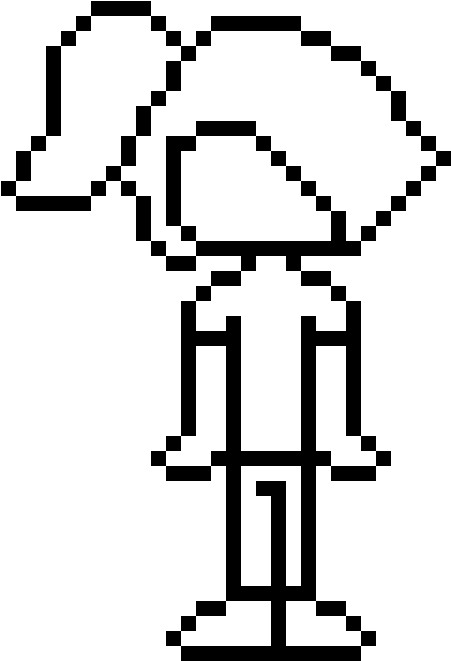 Blank Person Template - Nabstablook Undertale (495x660)