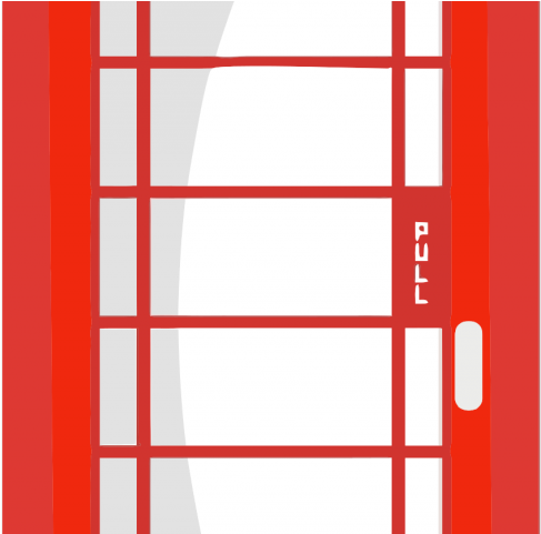 Red Phone Box Vector (640x480)