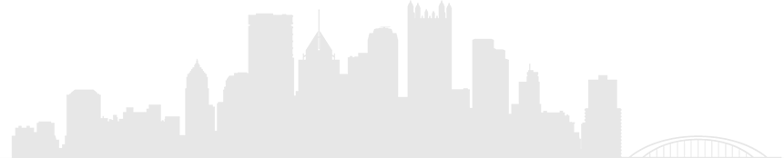 Pittsburgh Bridge Vector - Silhouette (861x174)