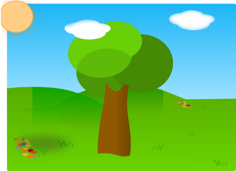 Cartoon Garden Background (600x340)