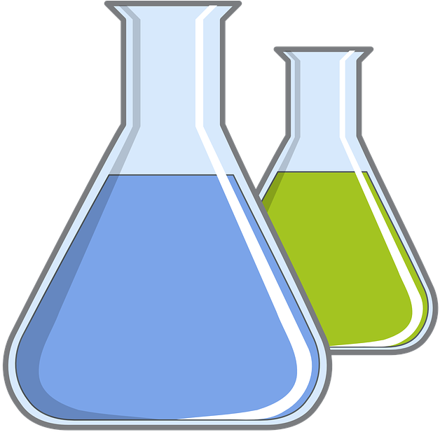 Flasks Clipart - Beaker Art (727x720)