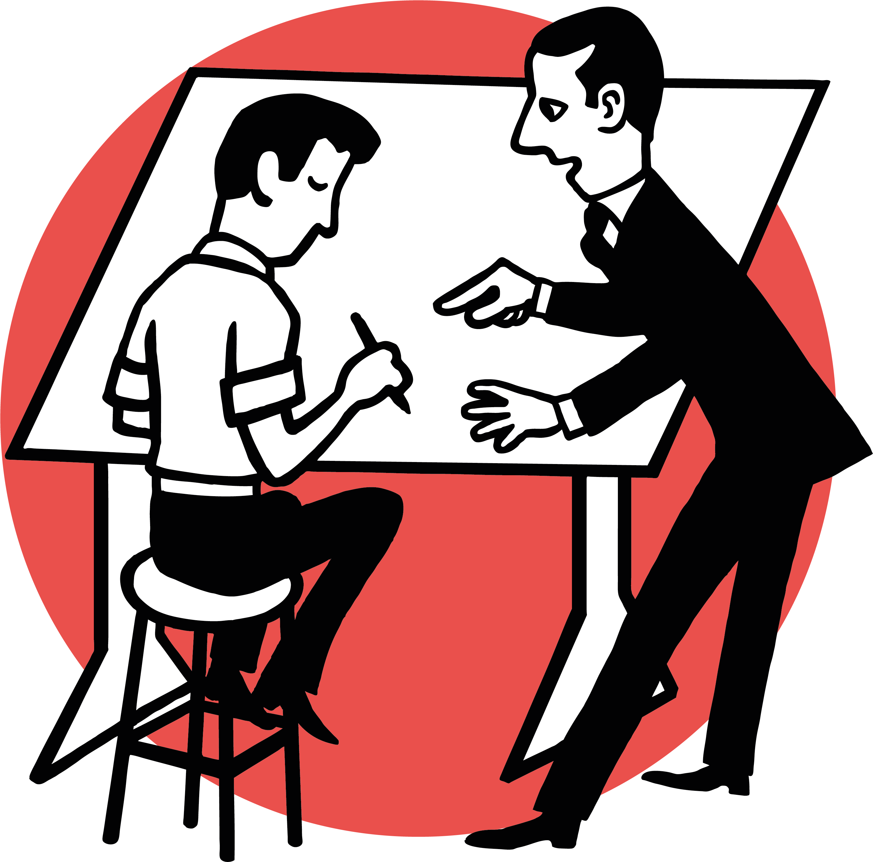 Architect - Art Print: Pop Ink - Csa Images' Two Men At Drafting (3333x3333)