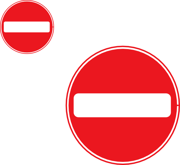 No Entry Sign No Background (600x551)