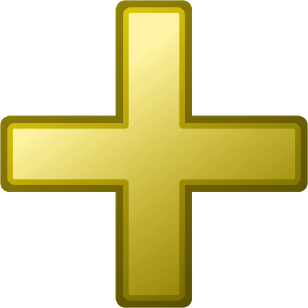 Plus Sign Symbol Clipart - Plus Sign (600x600)
