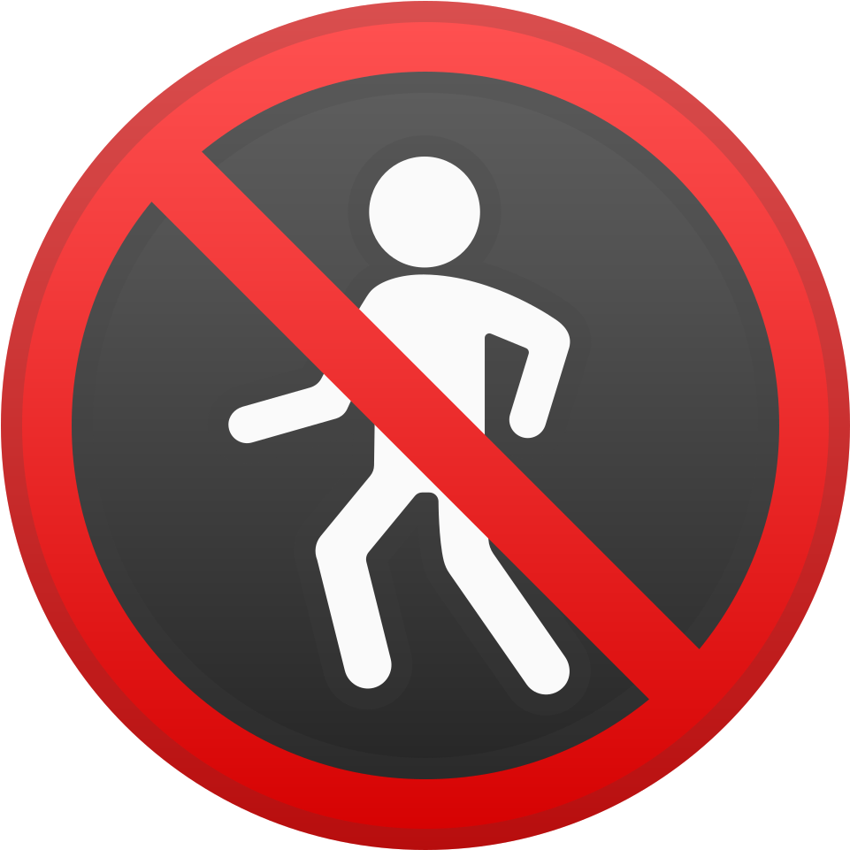 No Pedestrians Icon - Android (1024x1024)