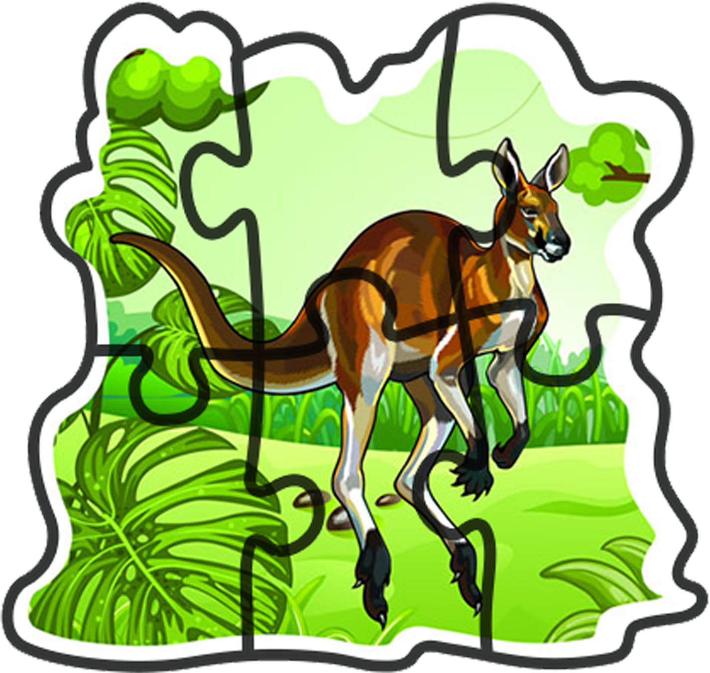 Puzzle Jungle Animals (2400x2400)