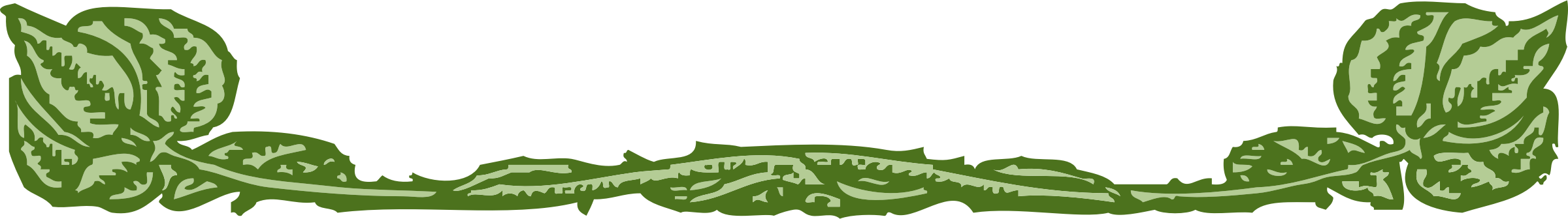 Big Image - Leaf Border Clip Art (2400x336)