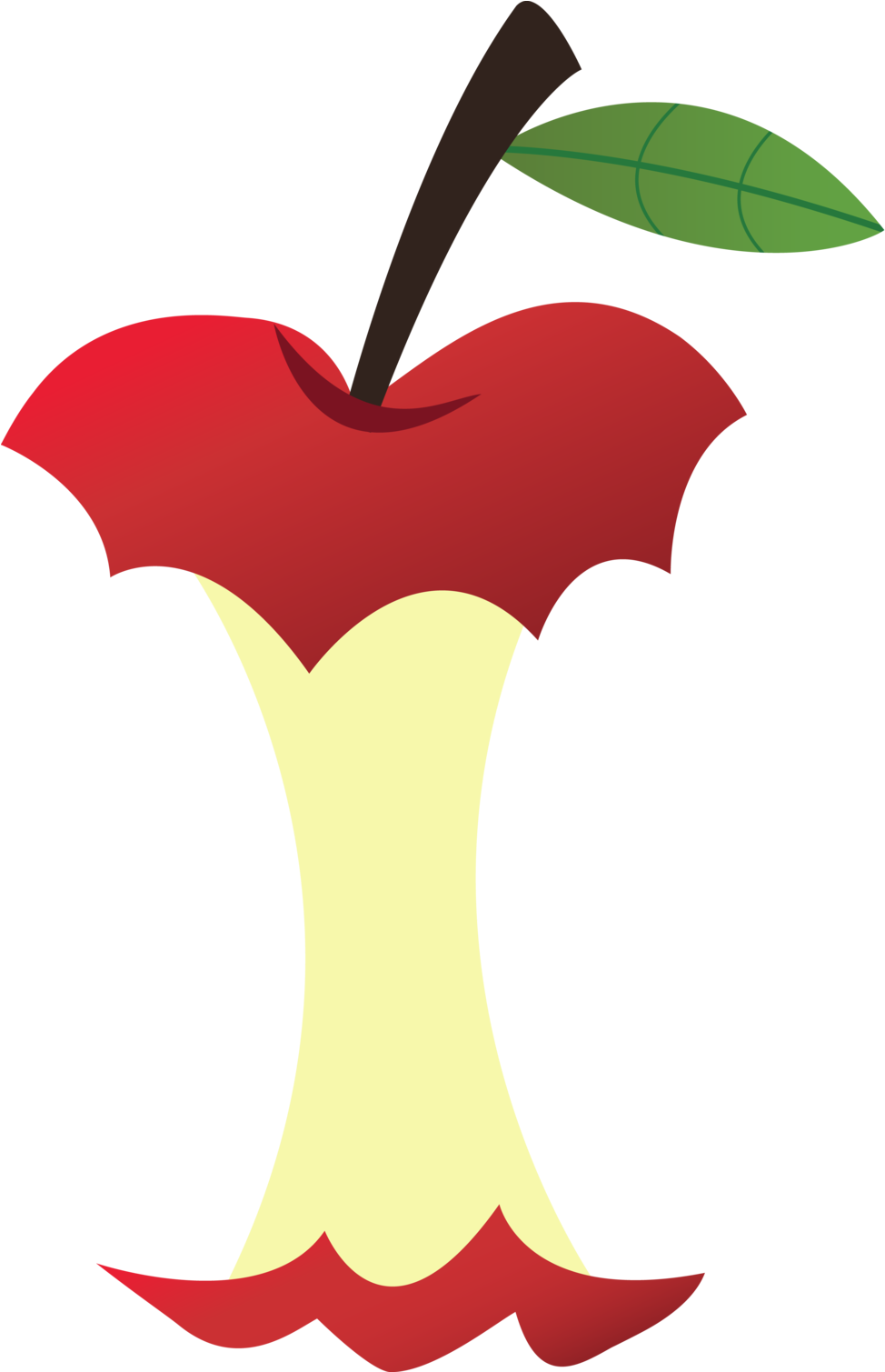 Bitten Apple Clip Art (1024x1508)