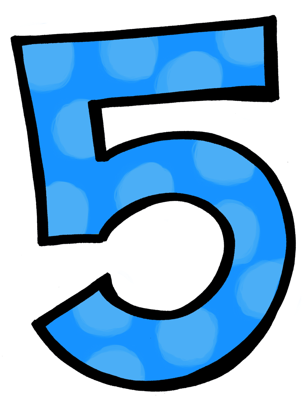 Clip - Five Clip Art (1239x1428)
