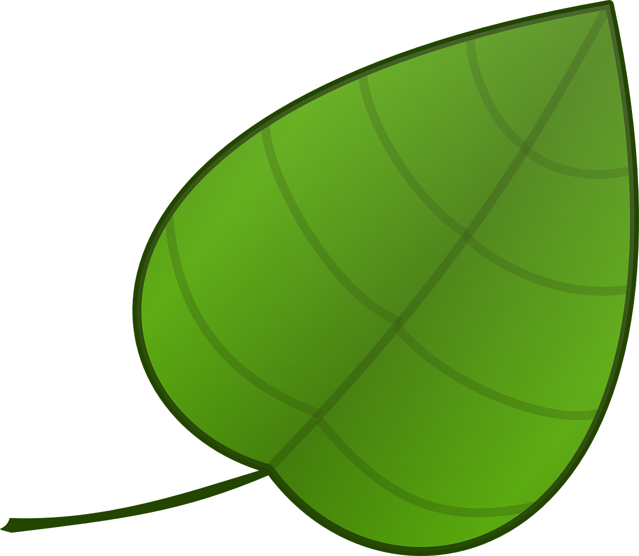 Leaf Clipart Single - Leaf Clipart (1280x1114)