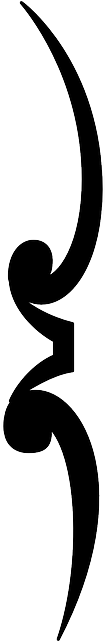 Vertical, Left, Silhouette, Separator, Separate - Calligraphy (320x640)