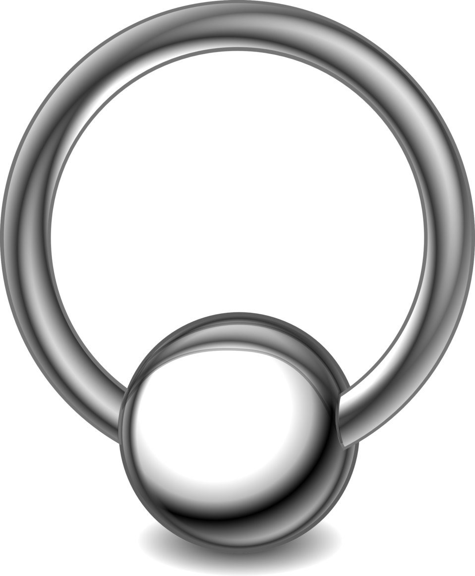 Piercing-ring - Piercing Clipart (958x1162)