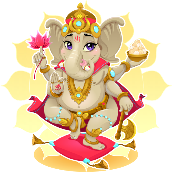 Ganesh Cartoon (600x600)