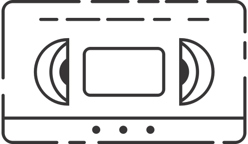 Beta Max Vhs Icon - Circle (512x298)