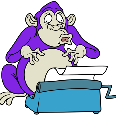 Typewriter Monkey - Typewriter Monkey (400x400)