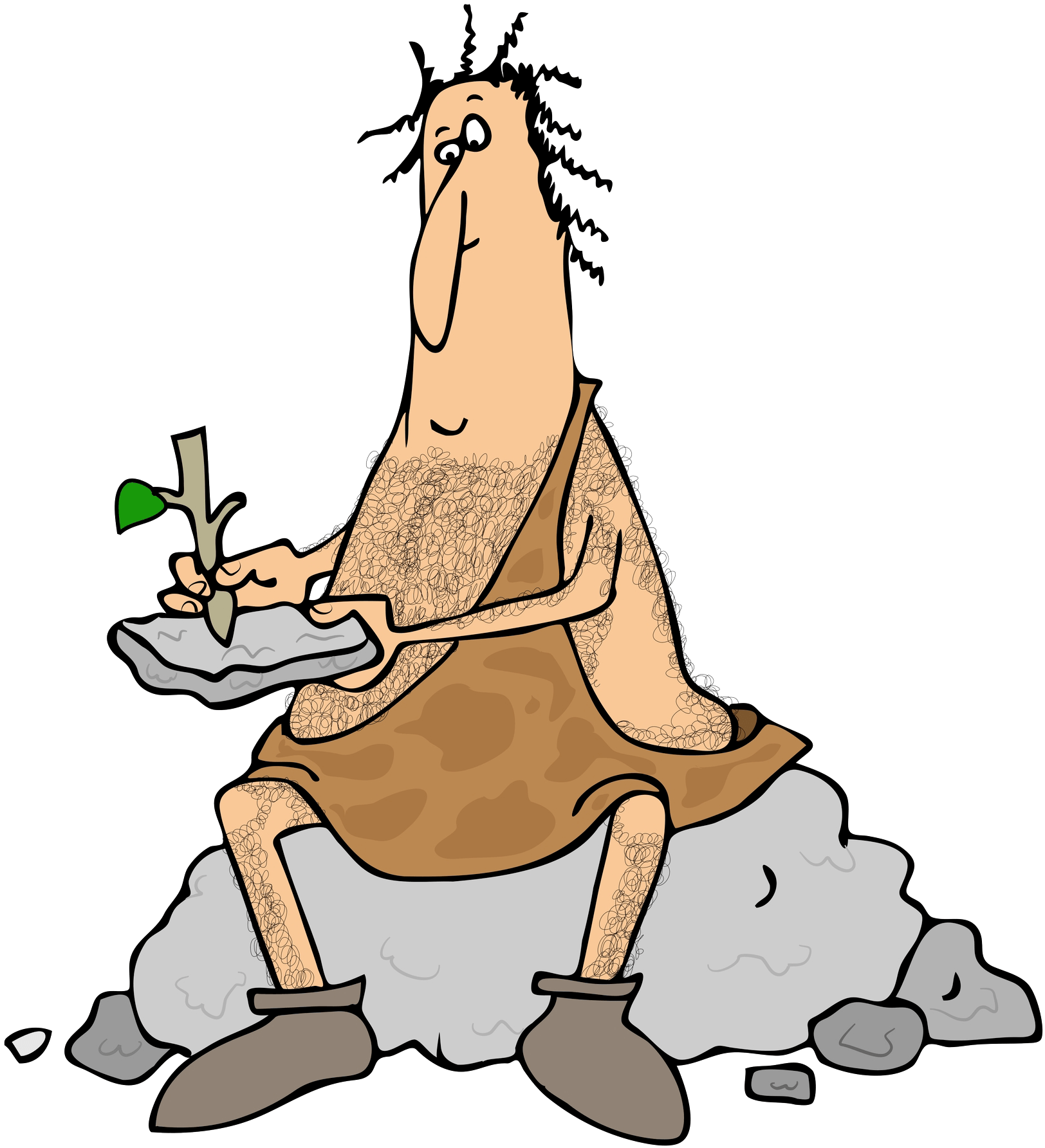 Caveman Clipart Hammer - Caveman Tablet (1653x1814)
