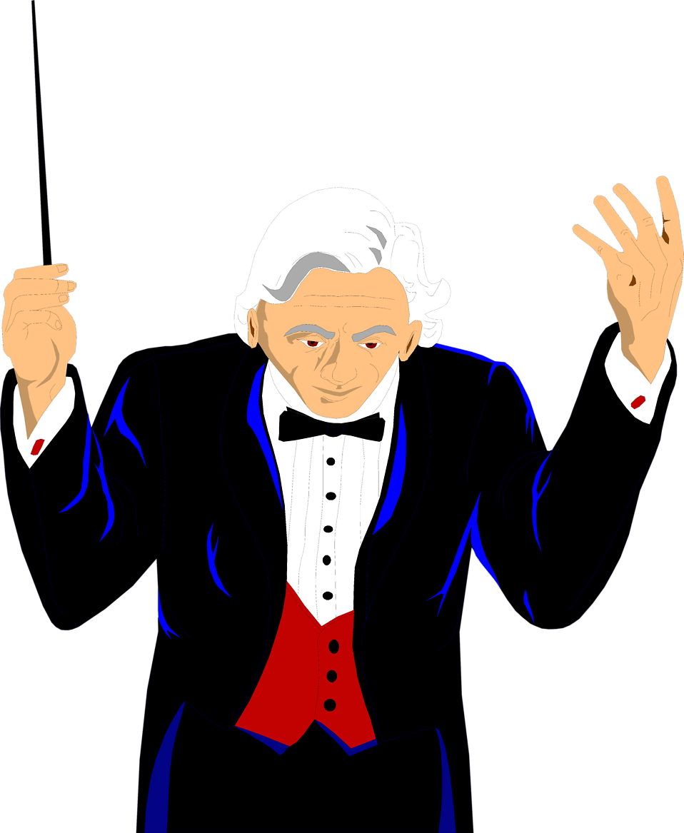 Clipart Chef D Orchestre (958x1167)