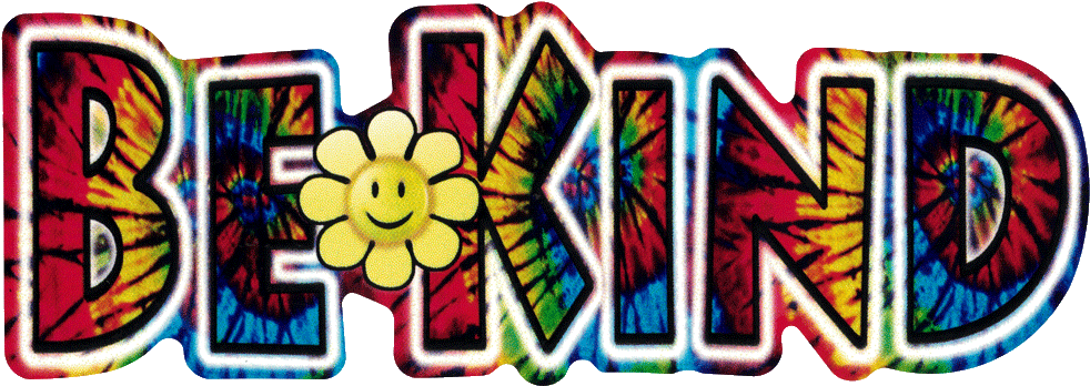 Tie Dye Be Kind - Creative Arts (1000x362)