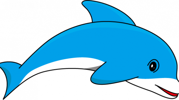 Clipart Dolphin (585x329)