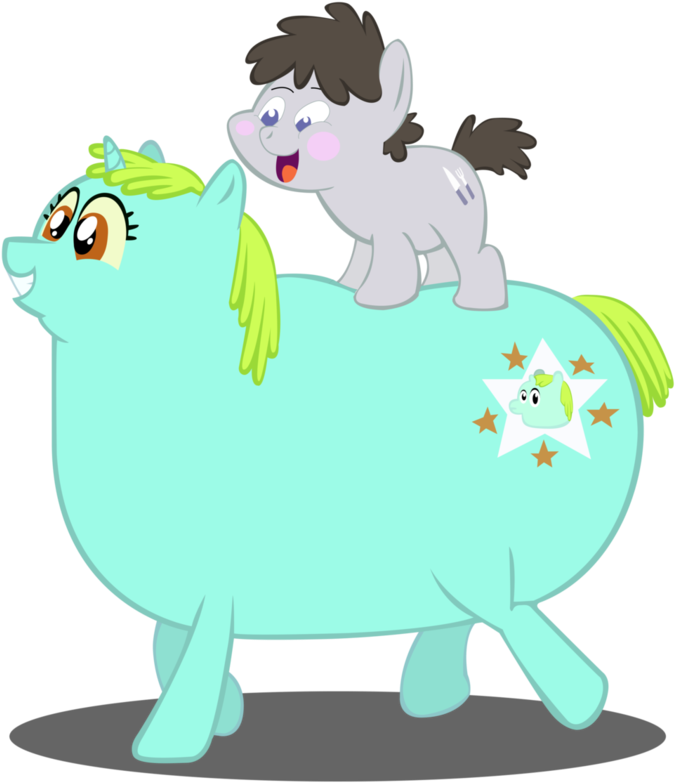 Large Ponies In A We Bare Bears Baer Stack Pose By - We Bare Bears Pony (719x1112)