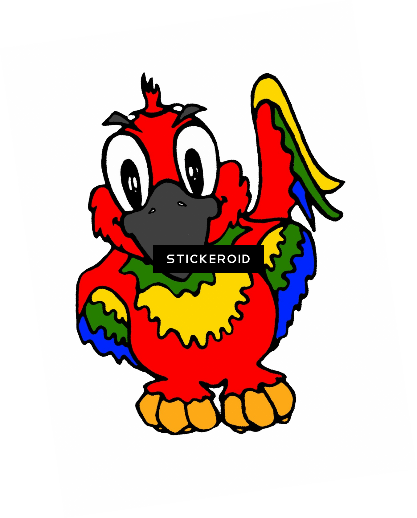 Cute Parrot - Portable Network Graphics (1353x1681)
