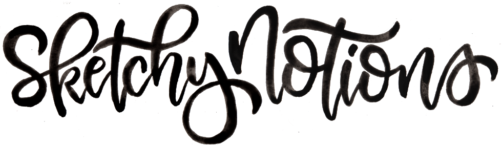 Sketchy Notions - Calligraphy (980x285)