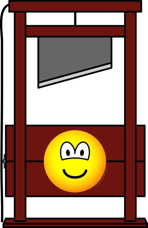 Guillotine Emoticon - Smiley (474x730)