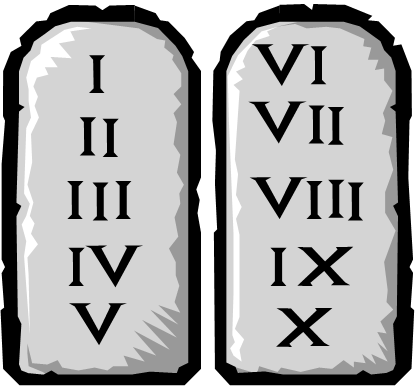 You Shall Commit Yourself To Hiring And Retaining Only - 10 Commandments Tablets You (417x388)