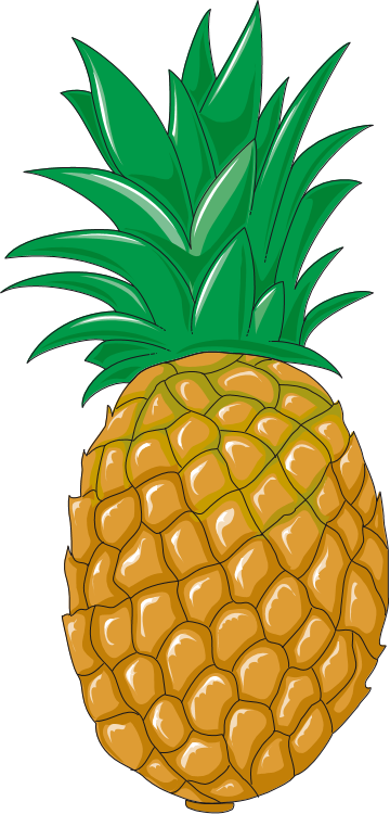 Pineapple Clip Art - Pineapple (360x750)