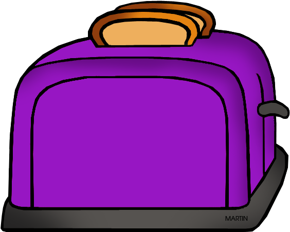 Purple Toaster - Clip Art (648x532)