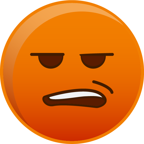Annoyed 3 - Smiley (600x601)