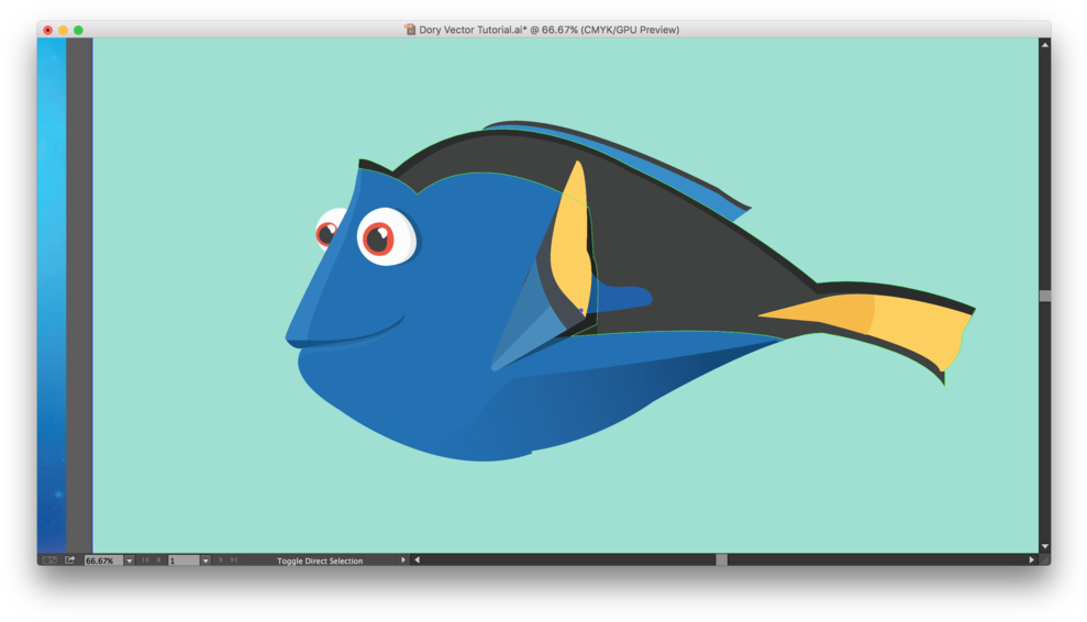 Pixar Vectors From Finding Nemo The Power - Dory Flat (1000x573)