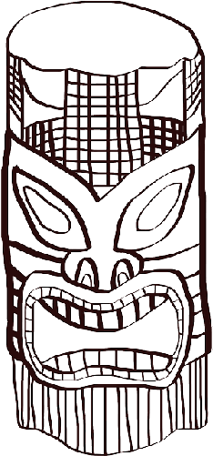 Tiki Clip Art (250x500)