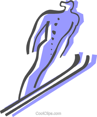 Ski Jumping - Illustration (398x480)