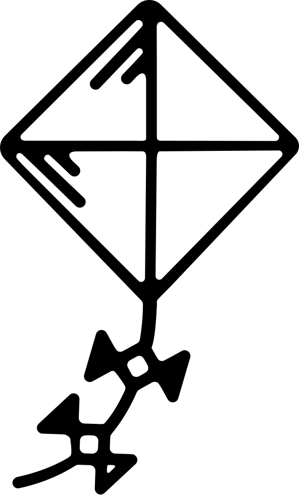 Kite Clipart Ribbon - Electrostatic Interaction (592x981)
