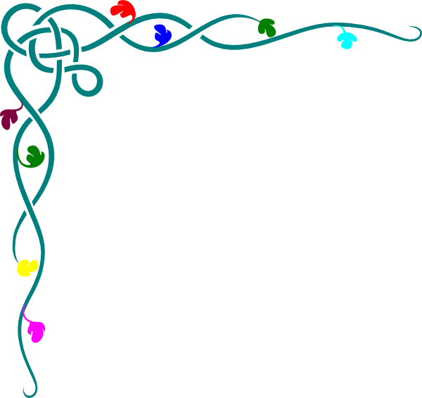 Black And Pink Borders (600x565)